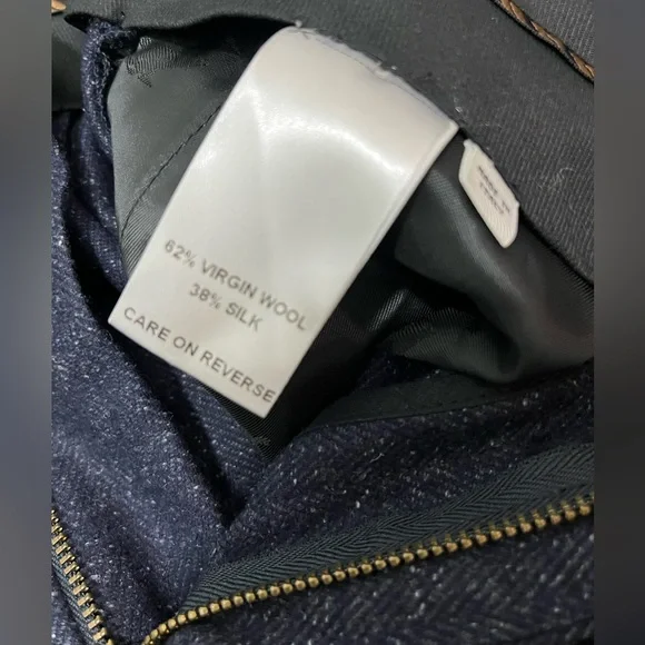 Billy Reid Women’s Navy Donegal Wool Silk Suit Size 4 NWOT - Picture 9 of 10